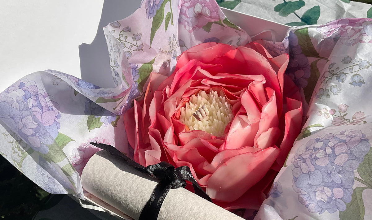 Neon Red Peony